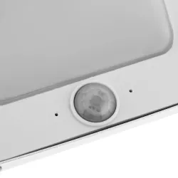 LED hage solcellelampe med bevegelsessensor - aluminium