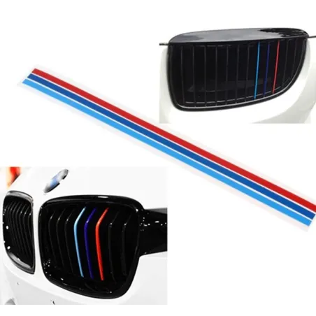 BMW M stil grilldekal - E46 E90 E92 E60 E87 M3 M5 M6