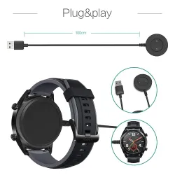 Stacja ładująca - USB - adapter bazowy - kabel szybkiego ładowania - do Huawei Watch GT / GT 2Inteligentne zużycie