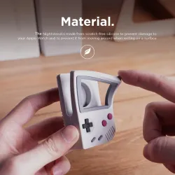 Trådløs opladningsstander - silikoneholder - til Apple Watch