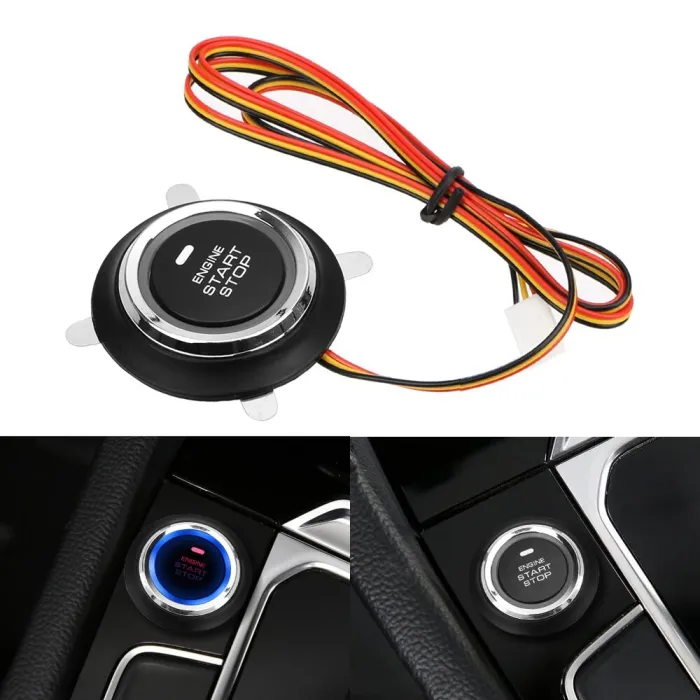 InterruptoresBotón universal de arranque/parada de motor de coche - interruptor sin llave - LED - 12V