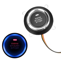 Universal bilmotor Start / Stopp-knapp - nøkkelfri bryter - LED - 12V