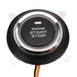 Universal bilmotor Start / Stopp-knapp - nøkkelfri bryter - LED - 12V