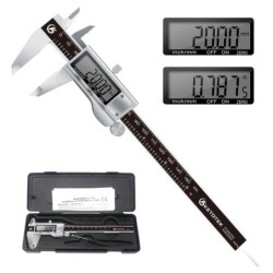 Digital vernier caliper - 200 mm / 300 mm - 0,01 mm mikrometer - LCD - rustfrit stål