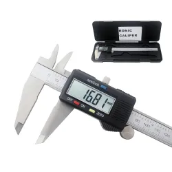 Digital vernier caliper - 200 mm / 300 mm - 0,01 mm mikrometer - LCD - rustfritt stål
