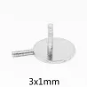 N35 - aimant néodyme - disque rond - 3mm * 1mm - 100 pièces