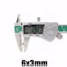 N35 - neodymmagnet - rund skiva - 6mm * 3mm - 100 stycken