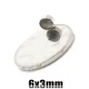 N35N35 - imán de neodimio - disco redondo - 6mm * 3mm - 100 piezas