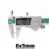 N35 - neodymmagnet - rund skiva - 6mm * 3mm - 100 stycken
