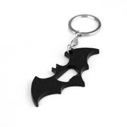 Batman formet flaskeåbner - med nøglering
