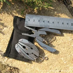 Mini foldable multi-tool - pliers - screwdriver - keychain - stainless steelKnives & Multitools
