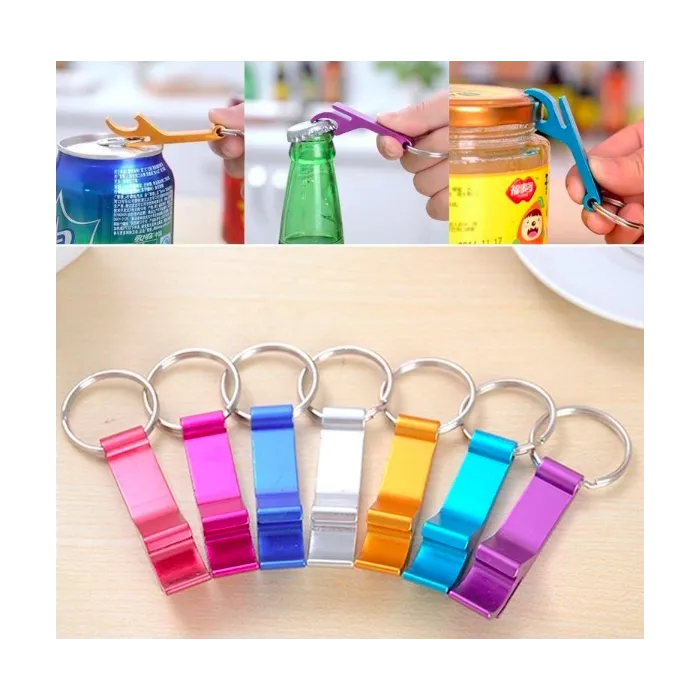 Mini décapsuleur - avec anneau porte-clés