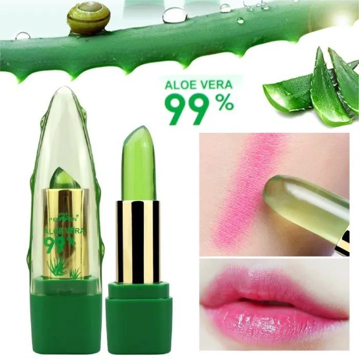 Batom Jelly - brilho labial - 99% aloe vera - mudança de cor de temperatura