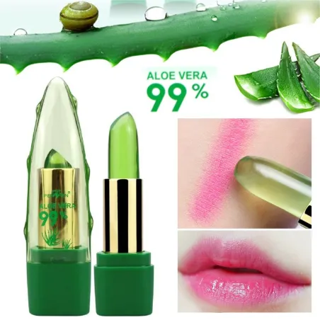 Jelly läppstift - läppglans - 99% aloe vera - temperaturförändring