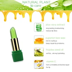 Batom Jelly - brilho labial - 99% aloe vera - mudança de cor de temperatura