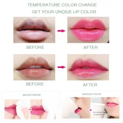 Batom Jelly - brilho labial - 99% aloe vera - mudança de cor de temperatura