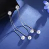 Elegant long earrings with pearls / crystalEarrings