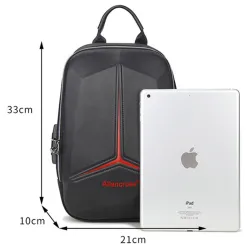 Tyverisikret skuldertaske med USB-port - crossbody - PVC brysttaske