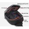 Tyverisikret skuldertaske med USB-port - crossbody - PVC brysttaske