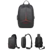 Tyverisikret skuldertaske med USB-port - crossbody - PVC brysttaske