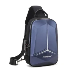 Anti-tyveri skulderveske med USB-port - crossbody - PVC brystveske
