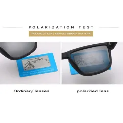 Vierkante vintage zonnebril - gepolariseerd - unisexZonnebril