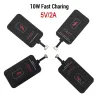5V/2A - 10W - type C - Qi trådløs oplader - opladeradapter - til iPhone - Xiaomi - Samsung - Huawei - Android