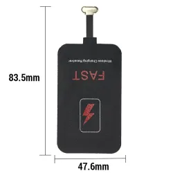 5V/2A - 10W - type C - Qi trådløs oplader - opladeradapter - til iPhone - Xiaomi - Samsung - Huawei - Android