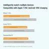 15W - trådløs hurtigoplader - stativ - foldbar telefonholder - til iPhone - Samsung - Huawei - Xiaomi