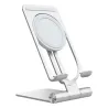 15W - trådløs hurtigoplader - stativ - foldbar telefonholder - til iPhone - Samsung - Huawei - Xiaomi
