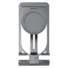 15W - trådløs hurtigoplader - stativ - foldbar telefonholder - til iPhone - Samsung - Huawei - Xiaomi