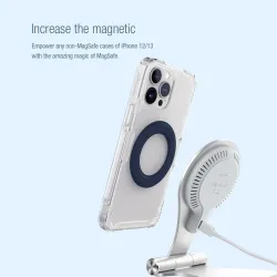 Magnetisk ring - telefonhållare i silikon - klistermärke - universal