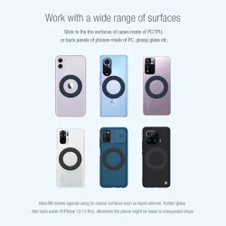 Anello magnetico - supporto per telefono in silicone - adesivo - universale