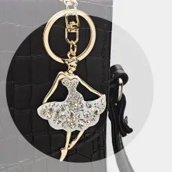 Bailarina de cristal - chaveiro