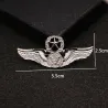 Fashionabla brosch - nål - europeisk / amerikansk design - dubbelhövdad örn