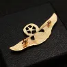 Fashionabla brosch - nål - europeisk / amerikansk design - dubbelhövdad örn