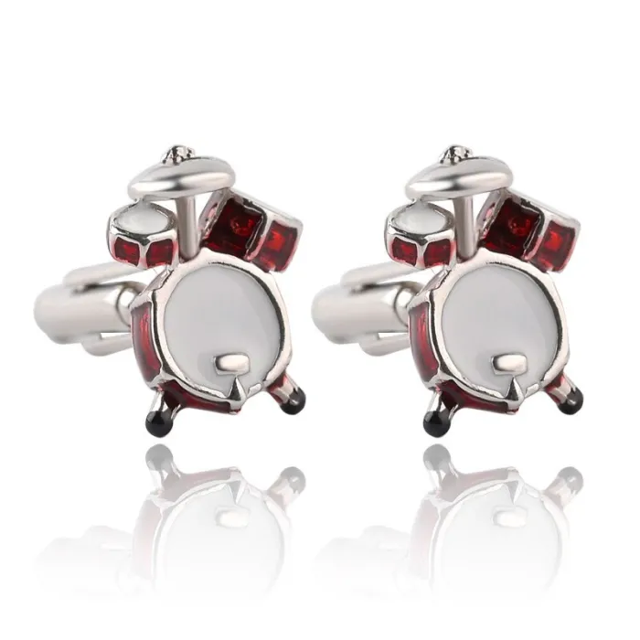 Tambour musical - boutons de manchette