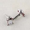 Tambour musical - boutons de manchette