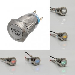 12 V - 19 mm - Metallschalter - LED - Motorstart ein-aus - Zünddruckschalter