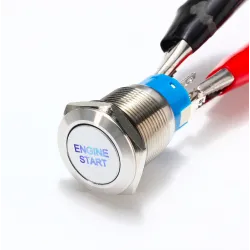 Interruptores12V - 19mm - interruptor metalico - LED - arranque motor on-off - pulsador de encendido