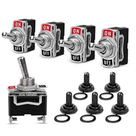 5 pièces - Interrupteur à bascule ON / OFF - 5A 250V SPST 2 Pin - étanche