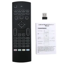 MX3-L avec commande vocale - air mouse - télécommande Google Smart - rétroéclairé