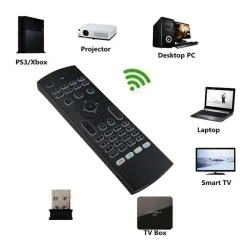MX3-L avec commande vocale - air mouse - télécommande Google Smart - rétroéclairé