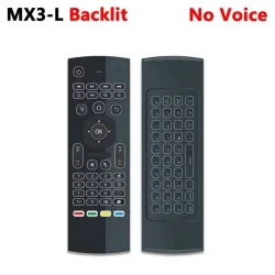 MX3-L avec commande vocale - air mouse - télécommande Google Smart - rétroéclairé