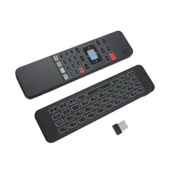 T3 6-Axis Gyro - Air Mouse - 2.4G - draadloos - 7 kleuren achtergrondverlichting - Slimme afstandsbediening - met QWERTY-toet...