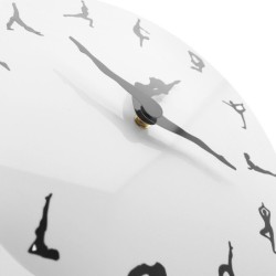 Horloge murale à la mode - ballerine dansante - positions de ballet