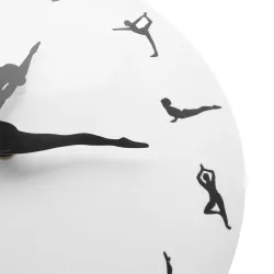 Fashionabla väggklocka - dansande ballerina - balettställningar