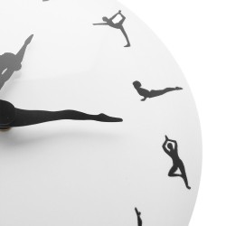 Orologio da parete alla moda - ballerina danzante - posizioni di balletto