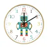 Snygg barnväggklocka - kvarts - retro robotdesign