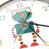 RelojesElegante reloj de pared para niños - cuarzo - diseño de robot retro